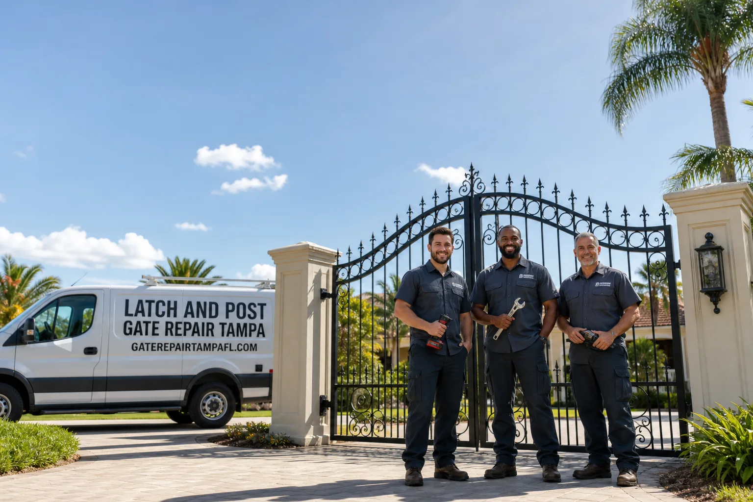 Gate Installation in Tampa, FL | Latch and Post Gate Repair Tampa